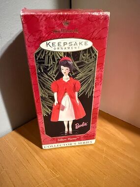 Hallmark Barbie Keepsake Ornament in Red and White